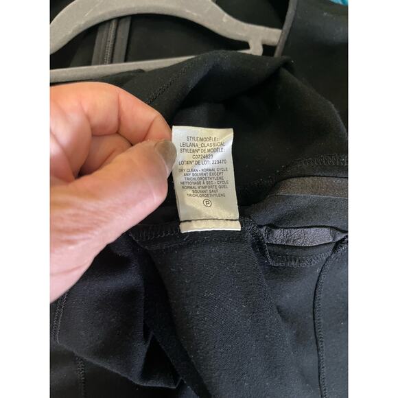 Theory Short Sleeve Leather Dress Black - Picture 7 of 7